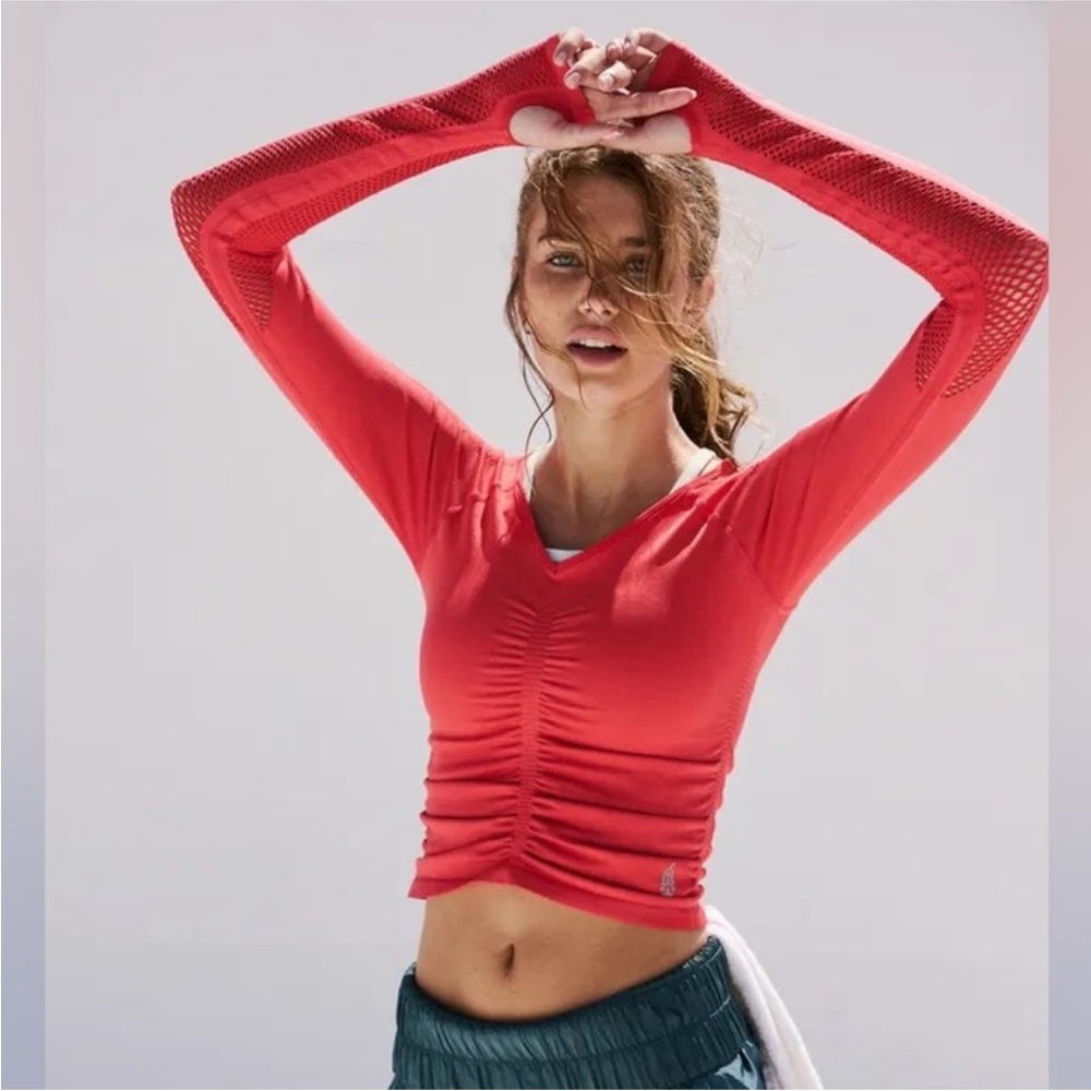 FP Movement by Free People Red Crop Top
